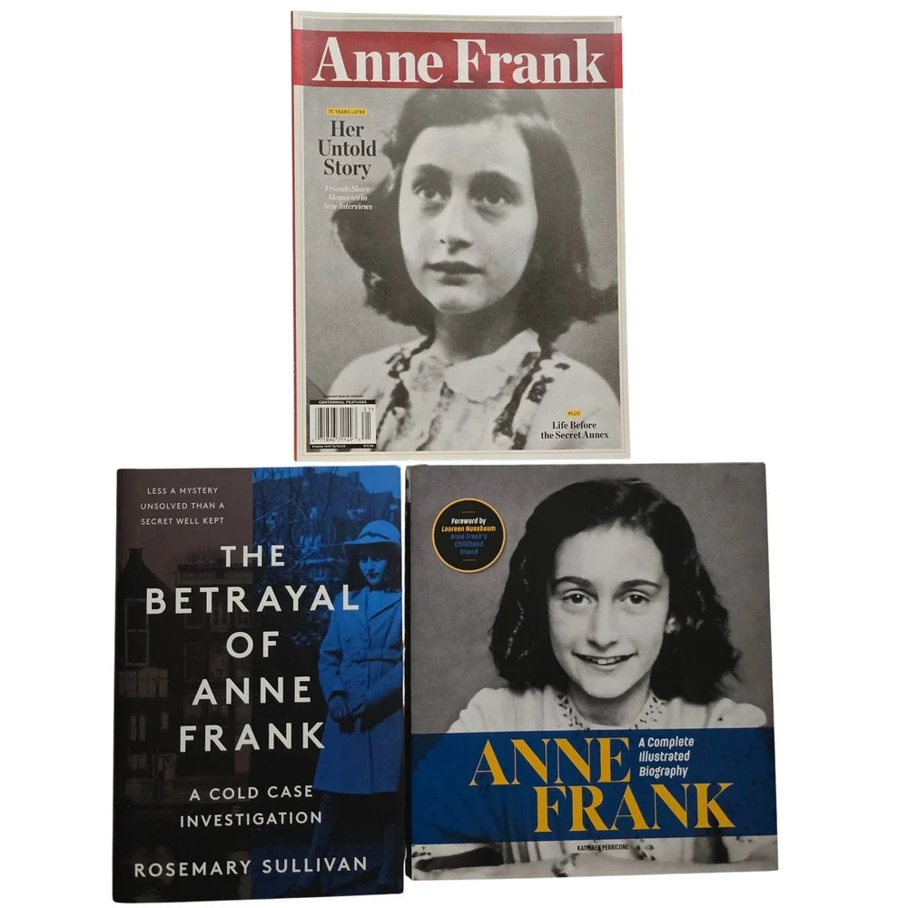 Anne Frank Book Lot Betrayal Cold Case Illustrated Biography Special Magazine